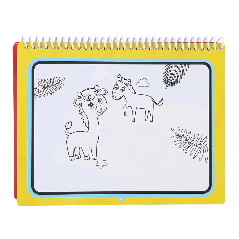 Reusable Magic Water Drawing Book Coloring Book Doodle Pen Cartoon Painting Toys Drawing Board For Kids Education Birthday Gift