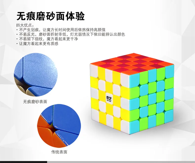 [XMD Rubik's Cube Summary] [Kai Sign's Five-Order] 5-Order Xuanliang шесть цветов Гладкие однотонные Детские Игрушки для раннего образования