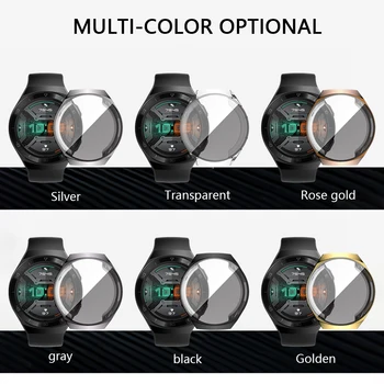 

For Huawei Watch GT2e GT2E Plating protective sleeve Full Coverage case Frame Accessorie for huawei gt2e GT2 E TPU Bumper Cover