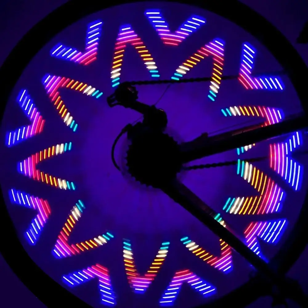 32LEDColor Bicycle Lights Riding Silicone Mountain Wheel Lights Spoke Lights 2PC Hot wheels Lamp Bicycle Accessories