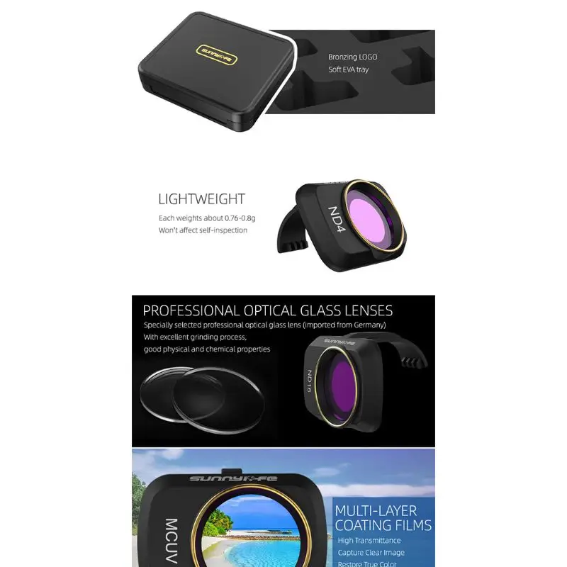Buy Camera Lens Filter Neutral Density Filter for DJI Mavic Mini Drone CPL ND ND/PL Drone Camera Accessories