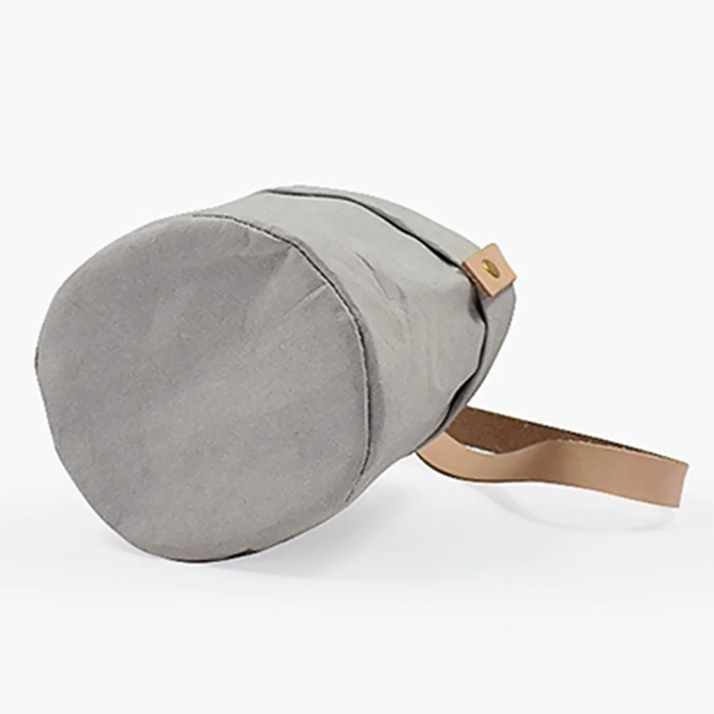 Decoration Simple Home Garden Unique With Leather Strap Paper Tear Resistant Washable Flower Pot Retro Hanging Basket Balcony