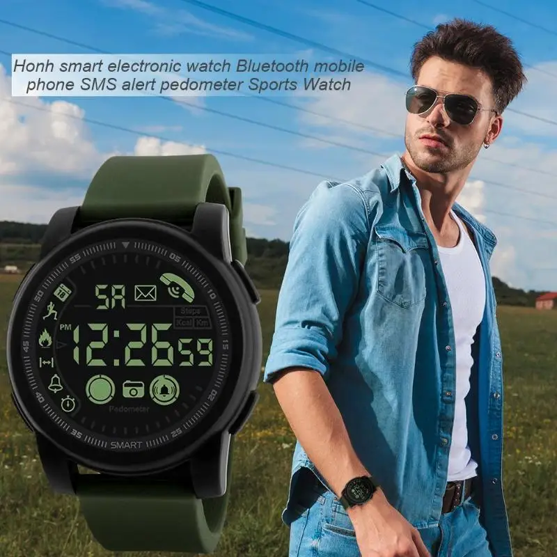 HONHX электронные наручные часы цифровые уличные спортивные Умные Bluetooth часы уличная Электроника мужские часы Relogio Masculino