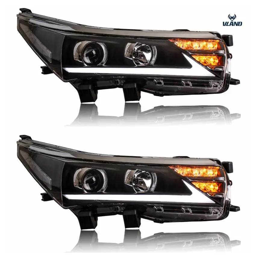 

VLAND factory for car headlight for Corolla LED head lamp 2014 2015 2019 with turn signal+DRL