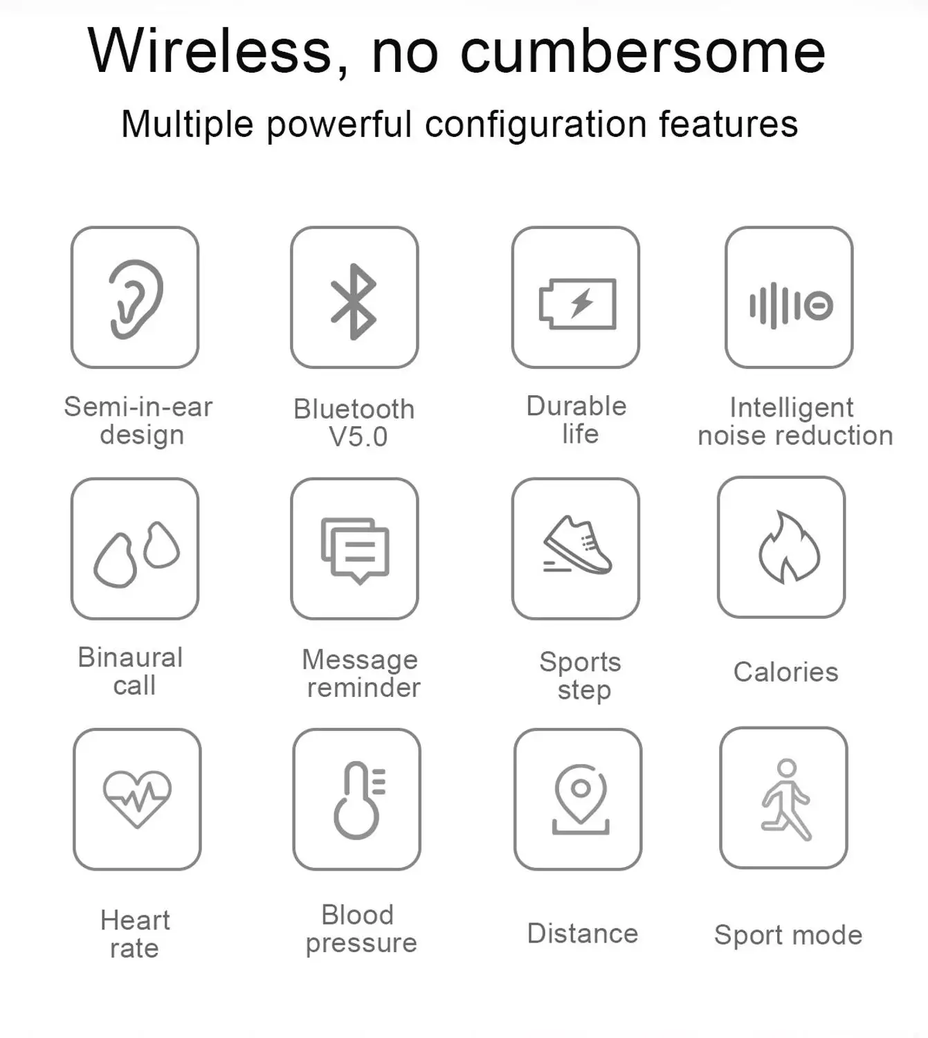 Smart Watch Men Women Smartwatch For Android IOS heart rate blood pressure watch Bluetooth headset two-in-one Band Smartwach