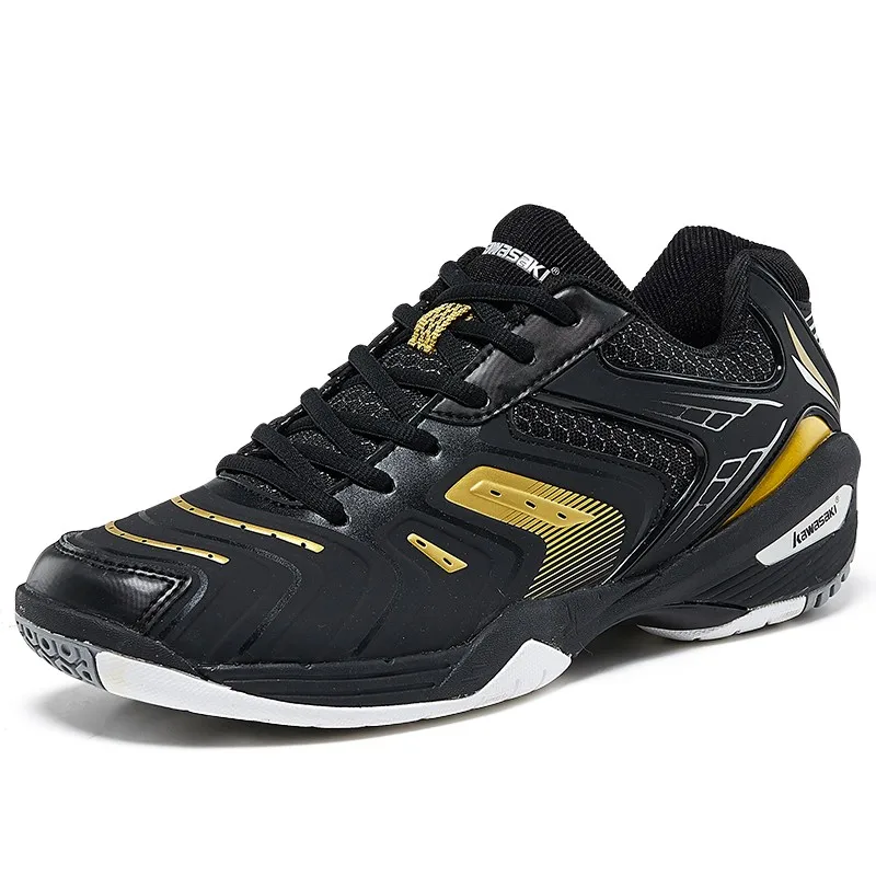 Мужская обувь для бадминтона из натуральной кожи; Zapatillas Deportivas; износостойкие дышащие спортивные туфли; K-522