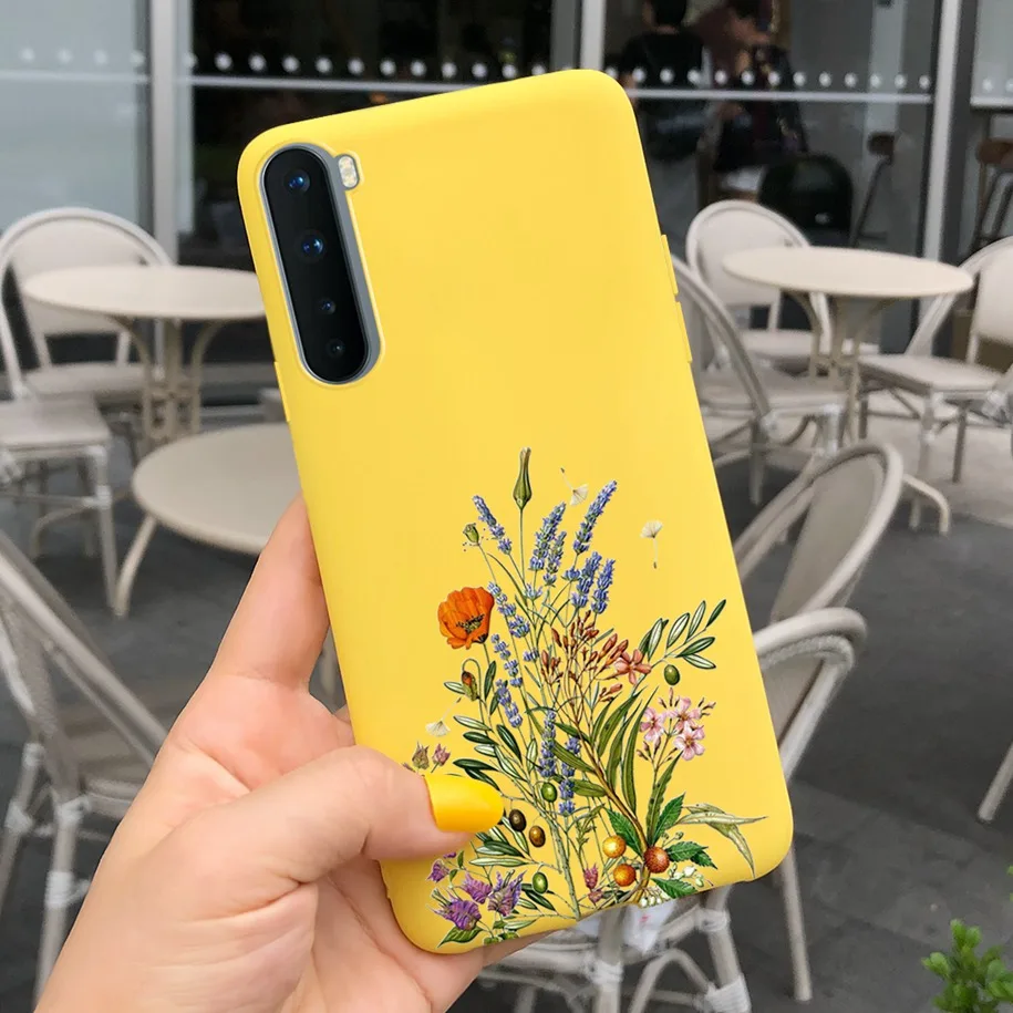 For Phone Case OnePlus Nord Cover Soft Silicone Leopard Flower Butterfly Painted Candy TPU Case For One Plus Nord 1 + Nord Coque waterproof phone bag Cases & Covers