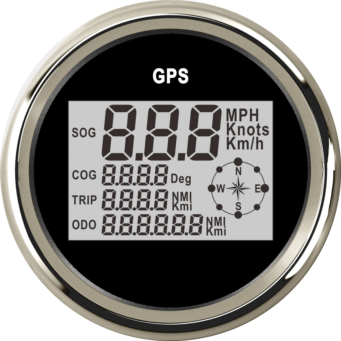 85 мм gps Спидометр+ датчик lcd цифровой дисплей спидометры с красной подсветкой мотоцикл автомобиль Лодка Одометр Водонепроницаемый 9-32 в