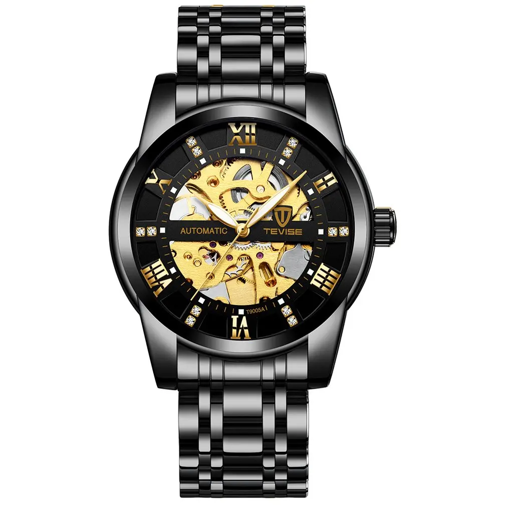 

TEVISE Noble Men'S Trend Watch Fashion Automatic Mechanical Watch Hollow Watch Waterproof Men'S Watch Men Watches 2019