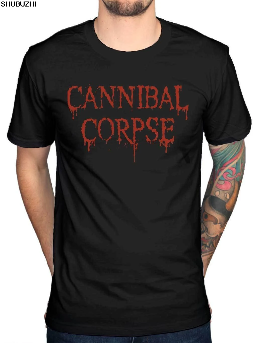 

Official Cannibal Corpse 25 Years T-Shirt Death Metal Band Butchered Skull Tomb Print Men T Shirt Summer sbz4495