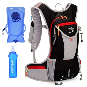 

Light Weight 15L Hydration Backpack Outdoor Rucksack Bag Men Option 2.5L Water Bladder For Hiking Ultra Trail Running Race