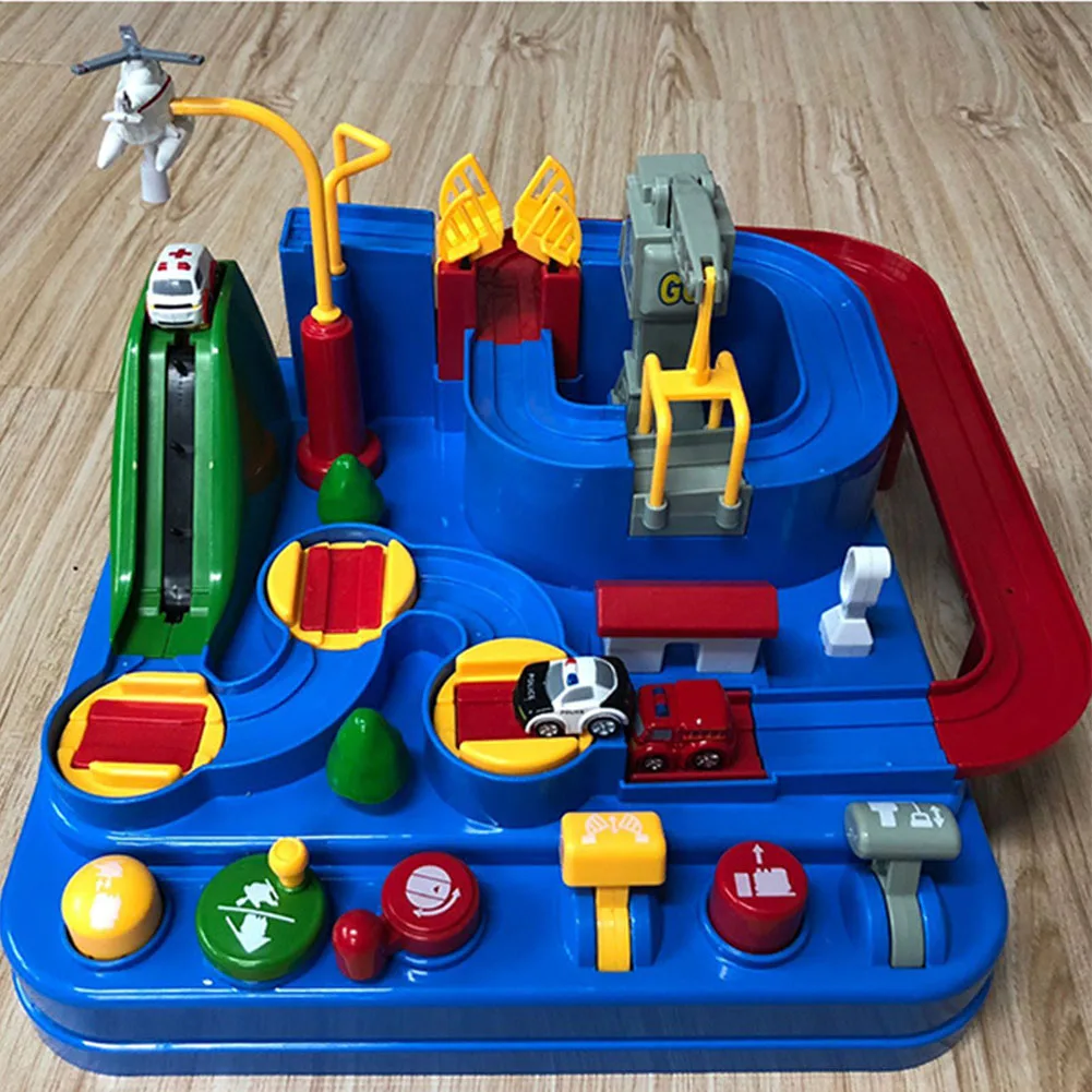  Portable Educational Cool Gift Children Toy Set Transport Railway Racing Stimulate Interest Interac