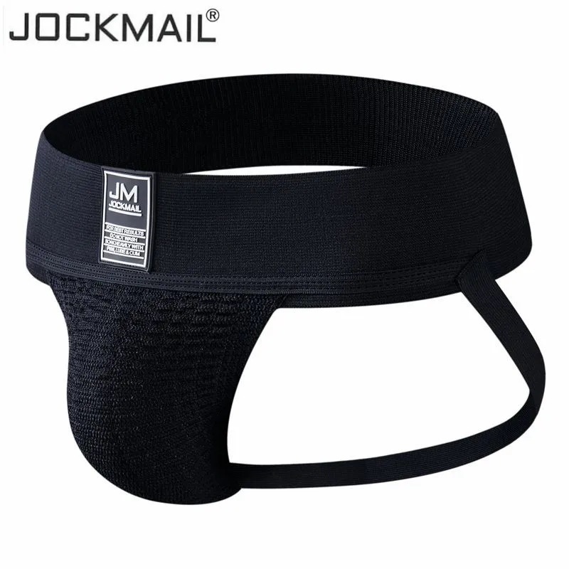 Мужской спортивный бандаж JOCKMAIL сексуальное нижнее белье для мужчин шорты