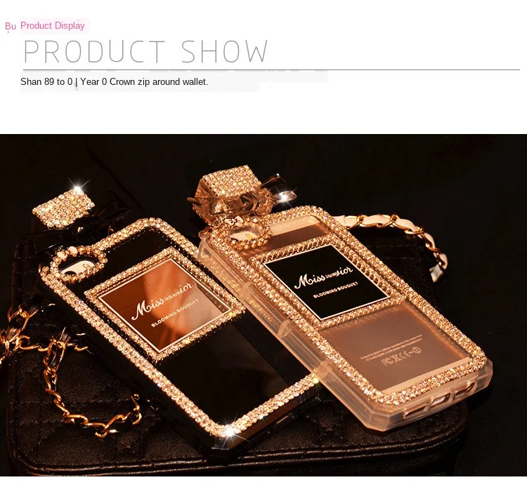 Case de Telefone de Garrafa de Perfume de Luxo para Samsung Edge s9 S10 Plus Note9 Note10 Nota 8 9 10 Capas Cabidas Preto Branco S20 s6 s7 s8 10 s7 s8 s9 s10 plus note9 note10