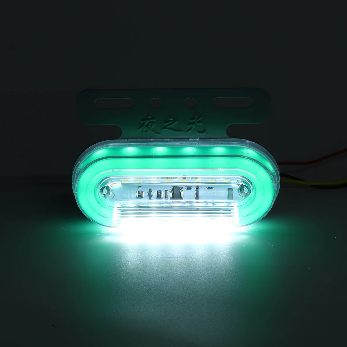 2x 25LED Боковой габаритный фонарь Водонепроницаемый прицеп боковой свет вспышка Грузовик Караван тормозной индикатор Лампа для грузовика автобуса сигнальная лампа 24 В - Испускаемый цвет: Зеленый