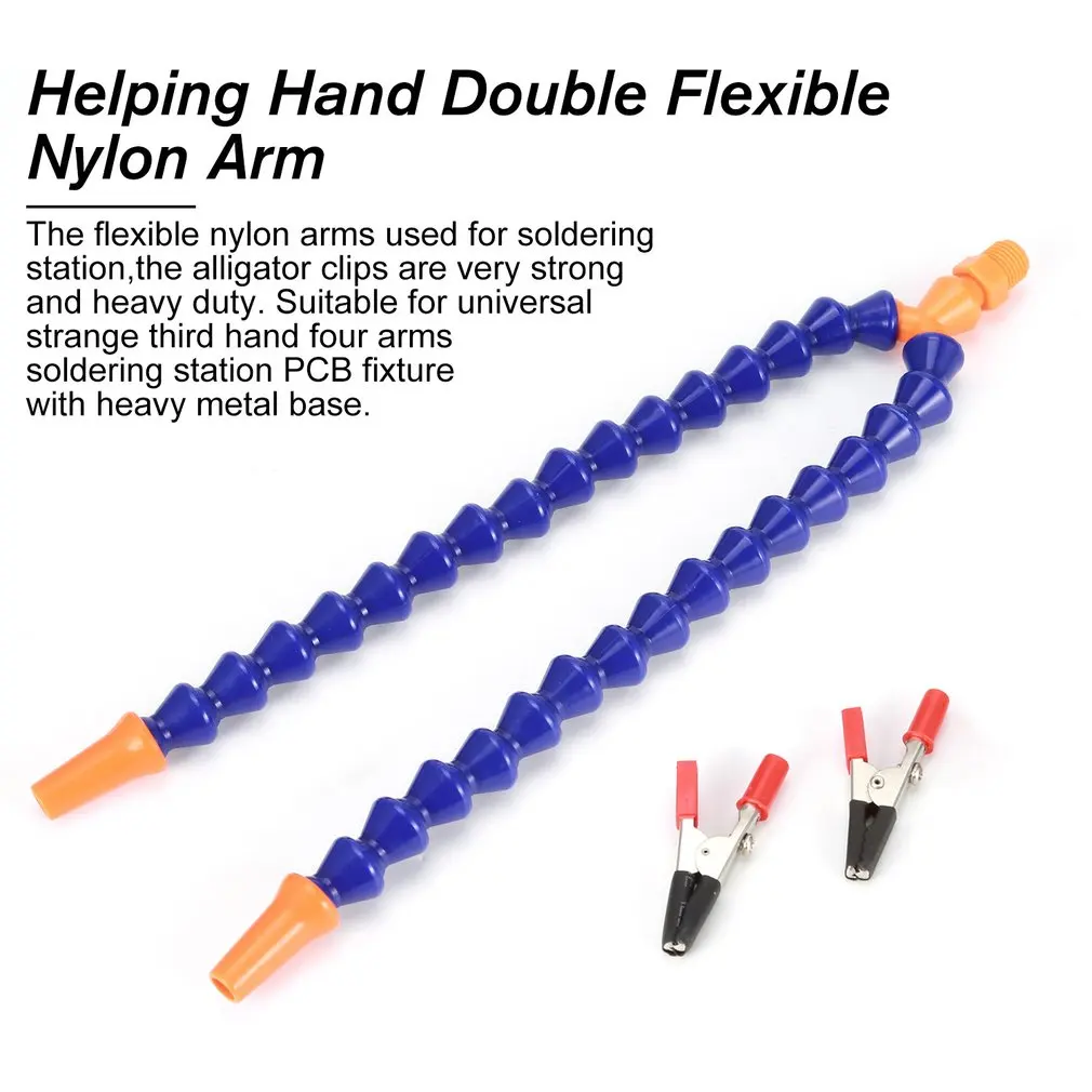 Nylon Arm for Aluminium Alloy Soldering Station Helping Hand Soldering Iron Station Double Flexible Nylon Arm Spare Part
