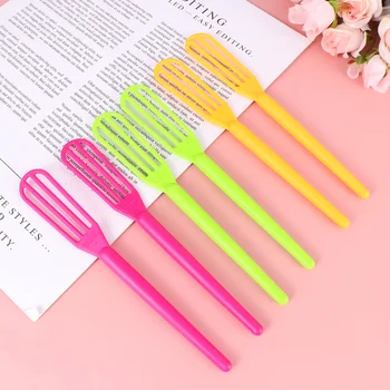 

6pcs Plastic Hair Color Cream Mixer Dye Agitator Hand Stirrer Hair Dye Cream Whisk for Home Salon (Mixed Colors)