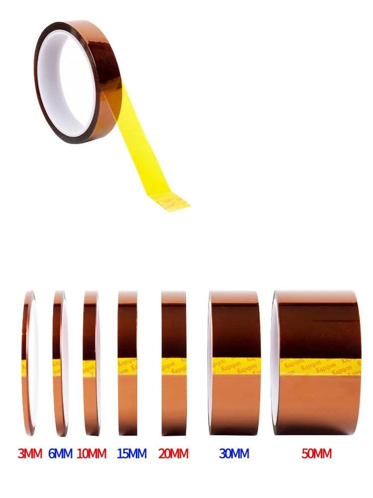 Kapton Tape High Temperature | Polyimide 3d Printer Parts | Kapton Adhesive  Tape 50mm - Tape - Aliexpress