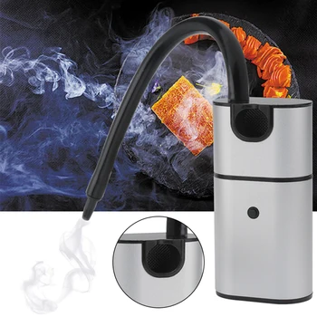 

Professional Hand-held Cold Smoking Gun Food Smoker for BBQ Kitchen Quick Smoke Flavor Material:Aluminum Alloy