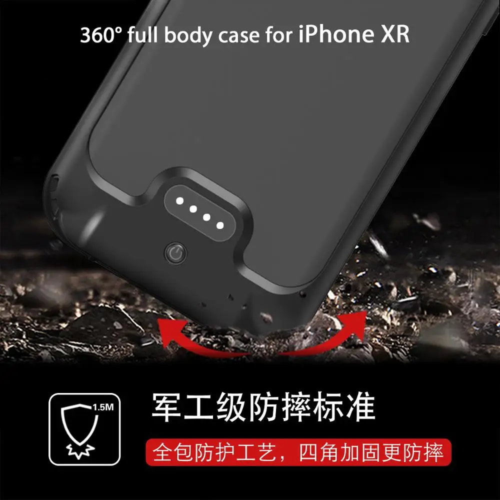 Для iPhone Xr Wterproof чехол Ультратонкий 3600 мАч power Bank водонепроницаемый чехол Зарядное устройство для iPhone xr 6,1 дюймов Чехол