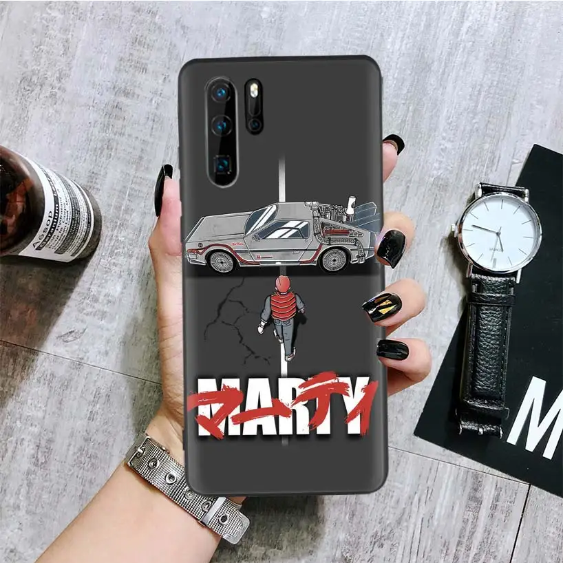 Черный чехол для huawei mate 30 20 10 P30 P20 P10 Pro Lite P Smart Z Роскошный чехол