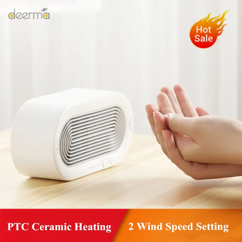 

Deerma NF03 Electric Space Heater Fan PTC Ceramic Heating 2 Wind Model Protable Heater Fan For Home Dormitory Office Desktop