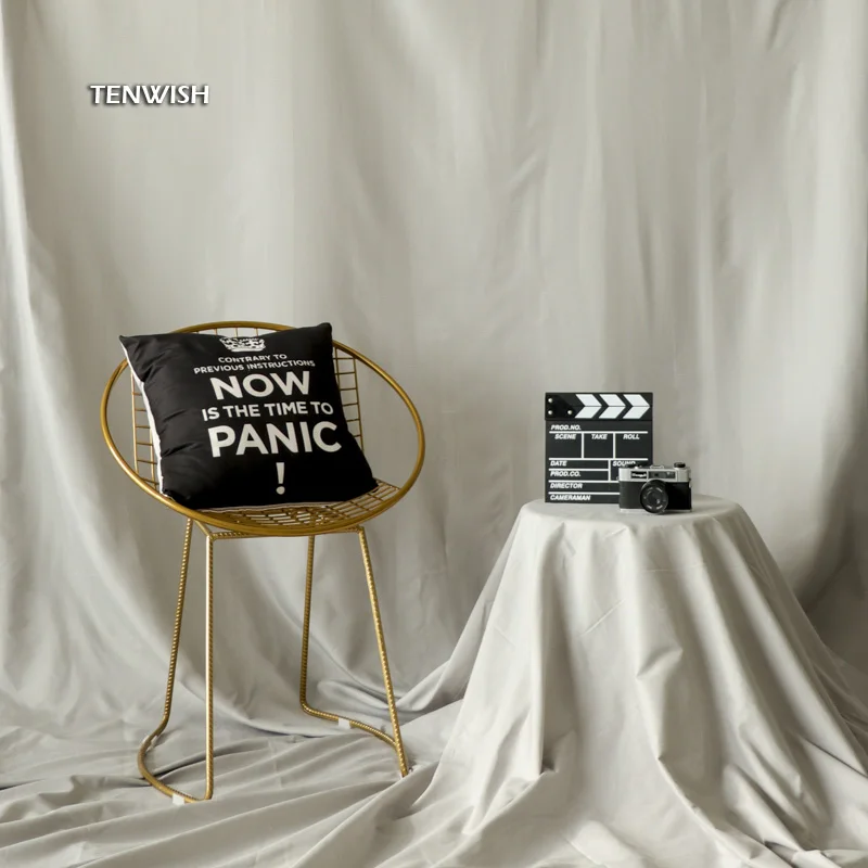 Description Picture 6 of itemTENWISH Solid Colored Muslin Background Seamless Backdrop Cloth for Photo Studio Instagram Still Life Shooting Tiktok Live