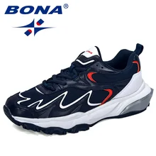 BONA/Новинка года; популярные трендовые кроссовки; Мужская обувь; Повседневная Удобная Уличная обувь из микрофибры; дышащая мужская обувь; нескользящая обувь