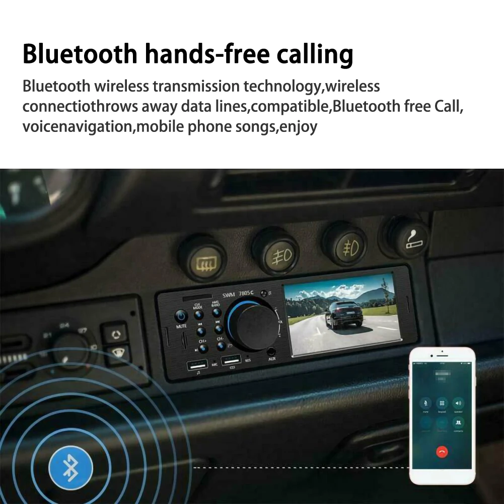 Автомобильные электроприборы 4," HD 1 Din автомобильное радио стерео Замена WMA Bluetooth AUX In-Dash MP5 Udisk Авторадио автомобильное аудио