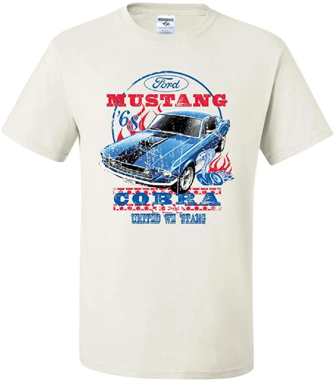 Ford Mustang Cobra 1968 футболка вместе мы станг американского классического стиля
