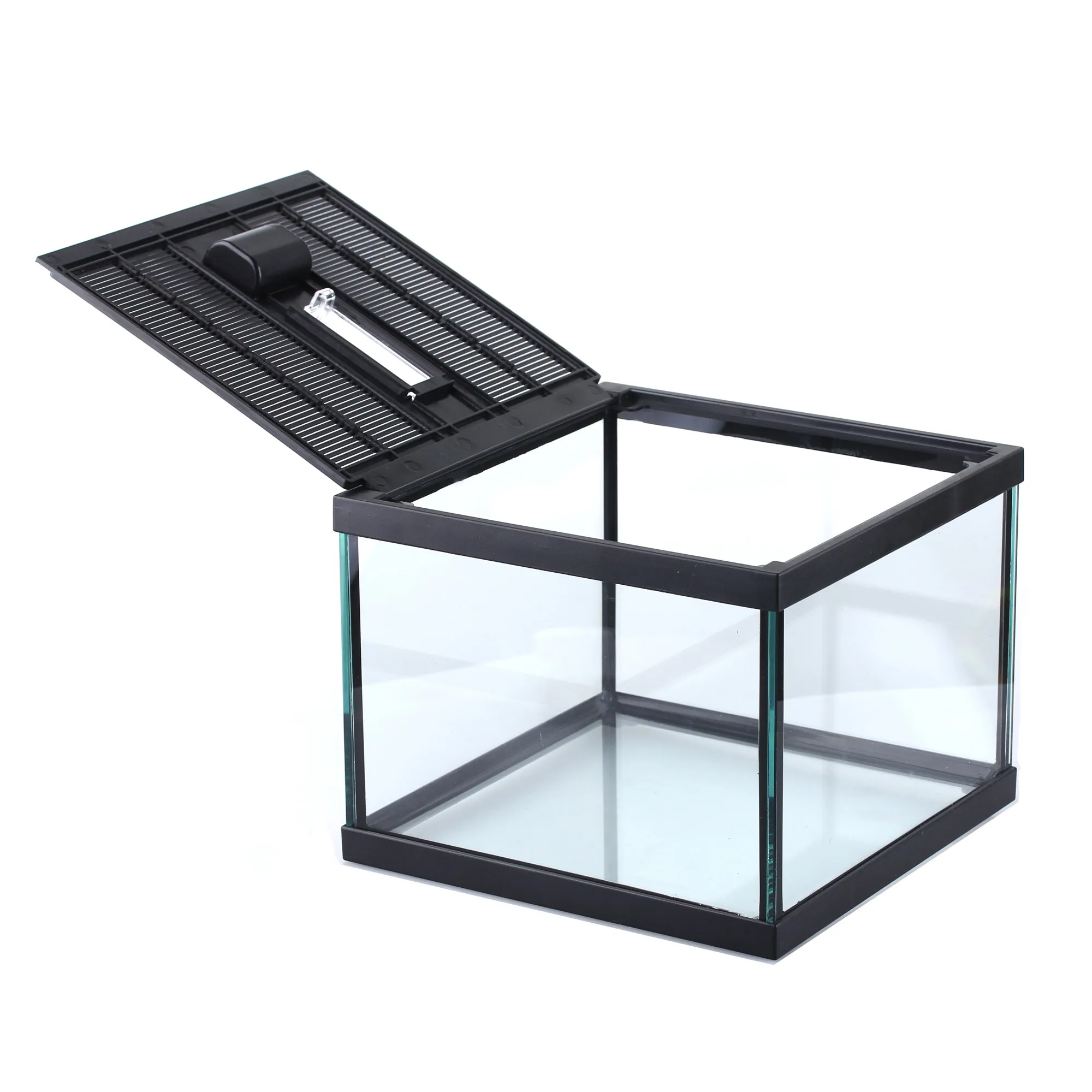 

betta fish reptile tank crystal glass insect box little animal pets feeding cage for lizard spider office decoration container