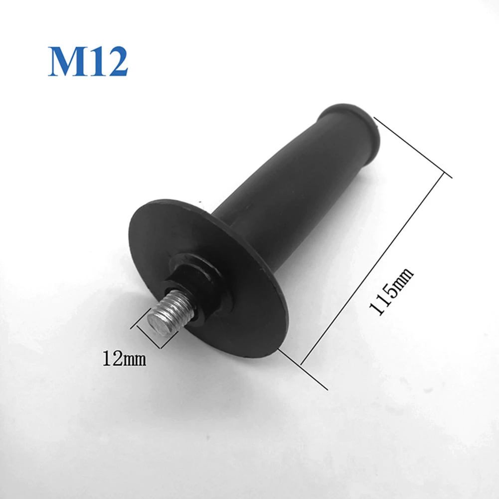 12mm 14mm Angle Grinder Handle Thread Auxiliary Side Non-slip Handle For Angle Grinder Black M12 M14 fence paint sprayer