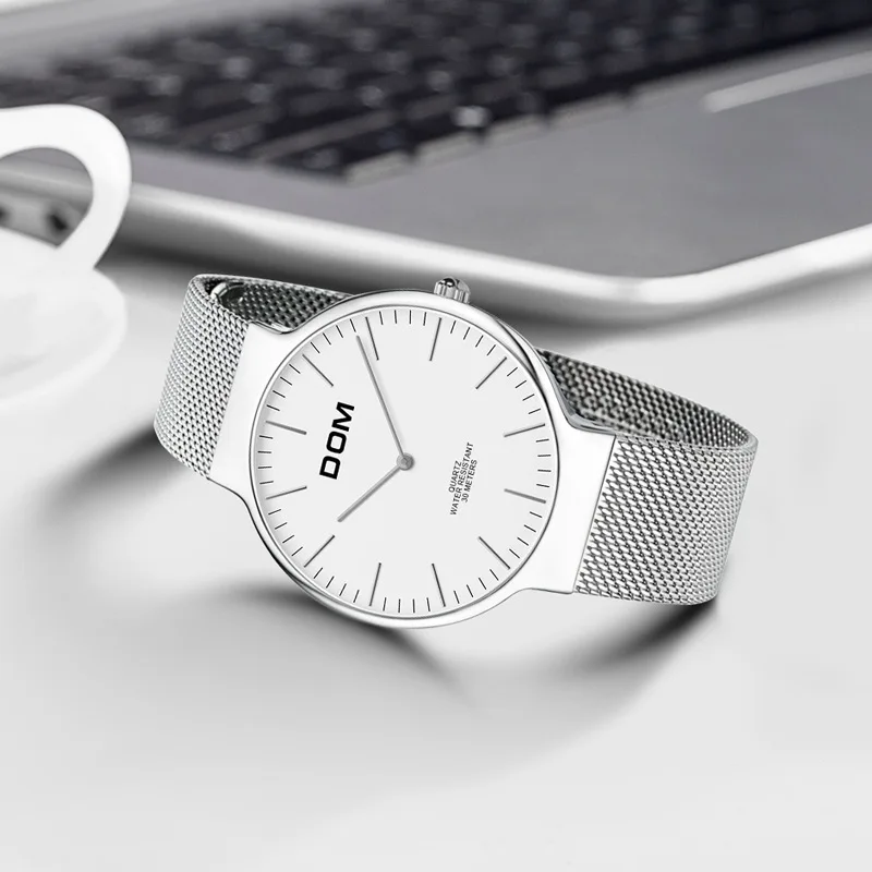 

Watch Men OEM Processing Gift Customization DOM Brand Watrproof Watch Europe And America Minimalist M-32D-7M