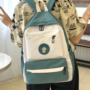 

EnoPella New Women Backpack Girls Schoolbags For Teenage Waterproof Back Pack Fashion Nylon Ladies Bagpack Mochila Rucksack