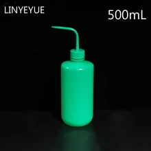 LINYEYUE 500 мл зеленая пластиковая выдувная бутылка для мытья татуировок соковыжималка лабораторная измеряемость бутылка