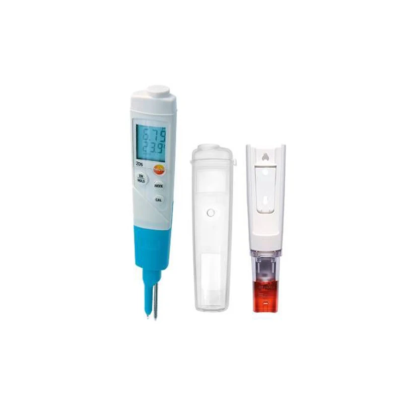 Ph Meter Industrial Testo 206 ph2 IP68 Digital Professional PH Tester For Semi-Solid Food Jelly Cream Meat Cheese Fruit