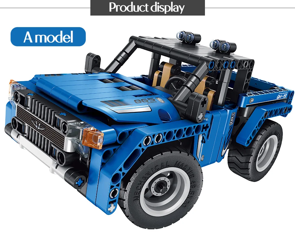 RC 2,4 Ghz City Technic RC автомобильные строительные блоки двойной режим Wrangler гоночный автомобиль кирпичи транспортное средство с дистанционным управлением игрушки для детей