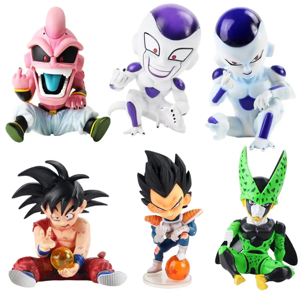 

Dragon Ball Z Q Version Vegeta / Freeza / Cell / Son Goku PVC Figure DBZ Dragnball Collectible Toys Dolls