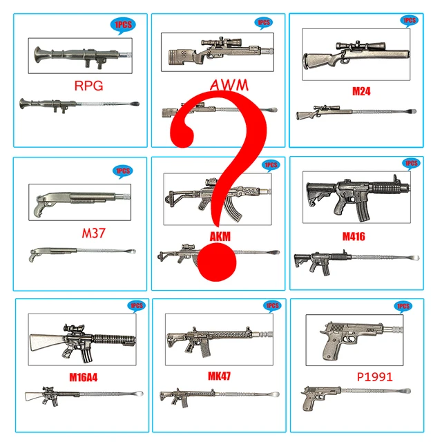 TOPPUFF AWM RPG M416 Smokes Wax Carving Tool Stainless Steel Multifunctional Titanium Nail Dabber Dab Spoon Smoking Accessoires Sent at Random