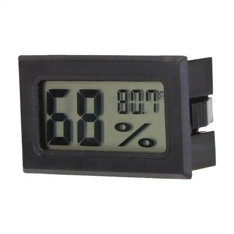 Black Fahrenheit Датчик температуры цифровой lcd комнатный удобный измеритель влажности термометр гигрометр Влажность мини комнатный датчик температуры - Цвет: Black Fahrenheit