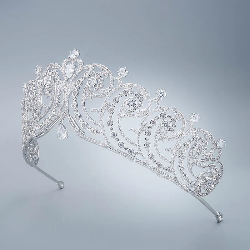 Европейский и американский классический высококачественный стиль ретро циркониевая Корона свадебный головной убор невесты Свадебные аксессуары принцессы