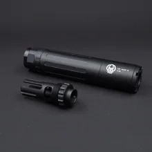 14MM CCW Thread Metal The Ghost M Suppressor for Toy Gel ball blaster airsoft AEG GBB