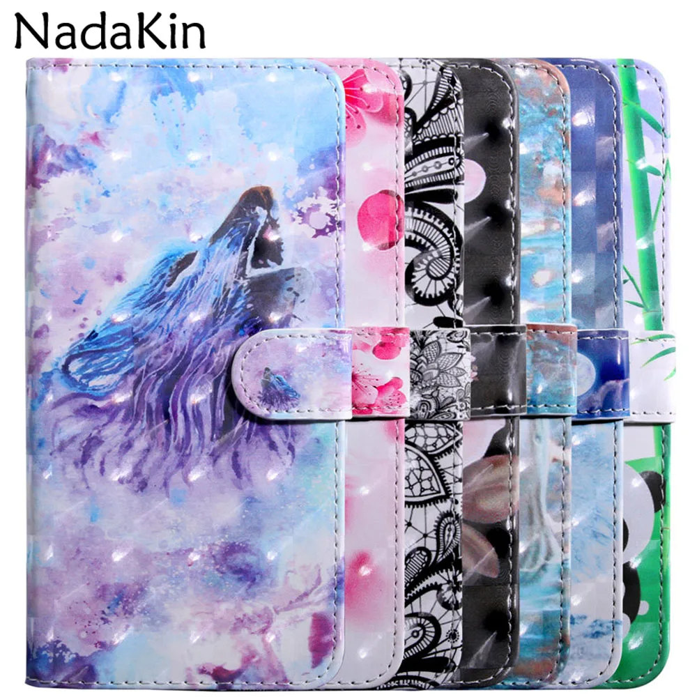 

3D Painted Luxury Flip Book Leather Case Wallet Shell For Xiaomi Mi 9T Play Phone Cover Purse for Redmi 7 7A Note 7 K20 Pro