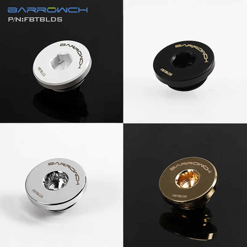 Barrowch FBTBLDS Внутренняя шестигранная заглушка G1/4 ''ультратонкие заглушки фитинг