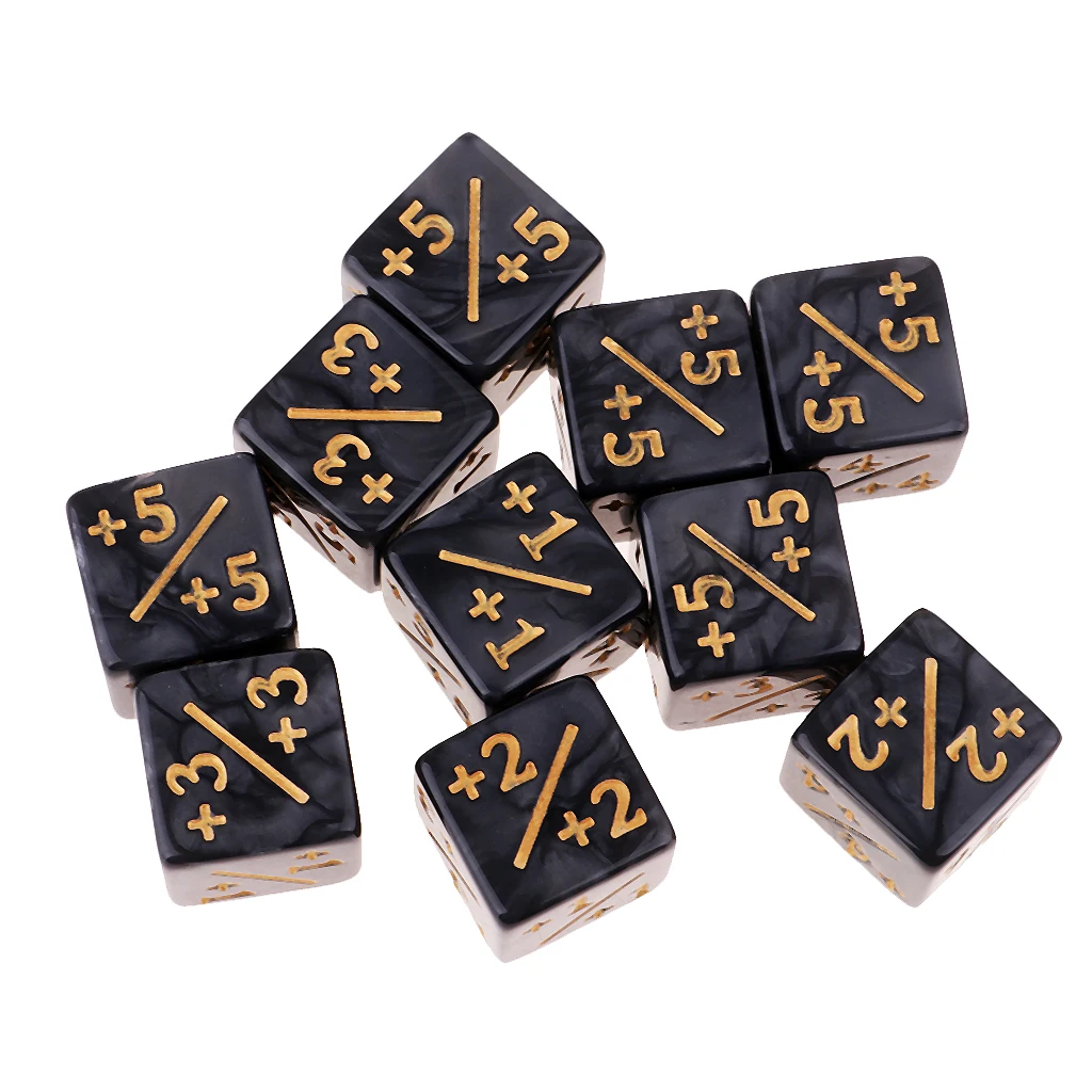  Math Learning Educational  TRPG D&D Board Dice Game 6-side Fractional Dice Family D6 Dices