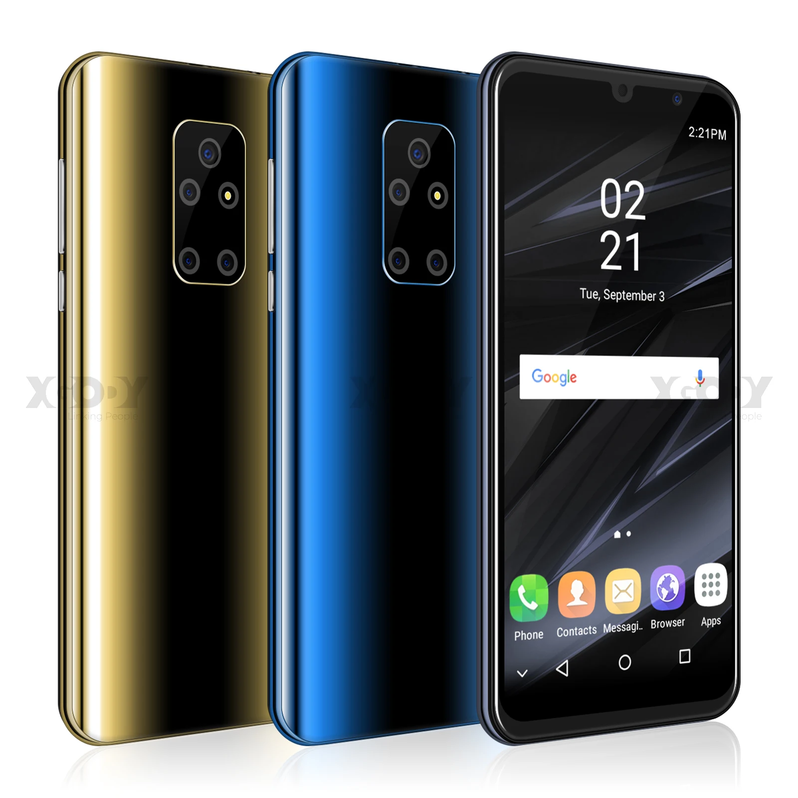 Смартфон Android 8 1 двойной 3G Sim 5 &quot18:9 полный Экран сотовый телефон ГБ 4 MTK6580 ядра 5MP