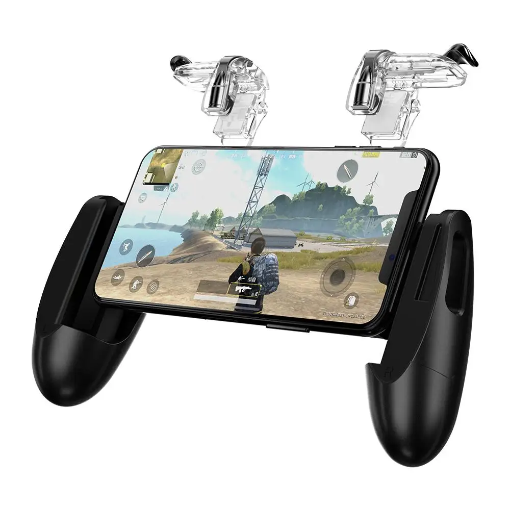  Gamepad Grip for Android & iOS Phone Game Mount Bracket Pubg mobile Trigger Fire Button Aim Key