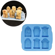 Хэллоуин надгробия силиконовая форма для льда шоколадная форма для коктейлей виски со льдом прессформа лоток производители принадлежности для барной вечеринки