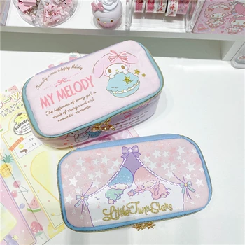 

Cute cartoon Portable Zipper Cosmetic Bag beauty Case Make Up My Melody Canvas Organizer Storage Travel Wash Pouch