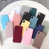 Soft TPU Candy Color Phone Case For Huawei Y5 II Y5 Lite 2018 Y5P Y6II Y6 Pro 2017 Y6S Y6P Y6 Prime 2019 Solid Protective Cover